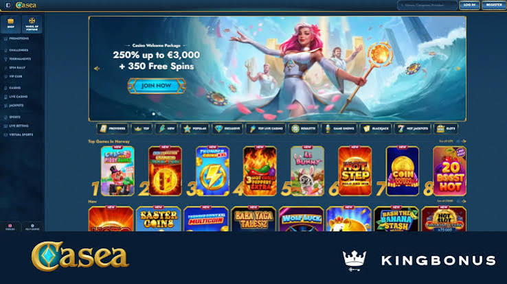 Gamifikace stránek kasina Casea